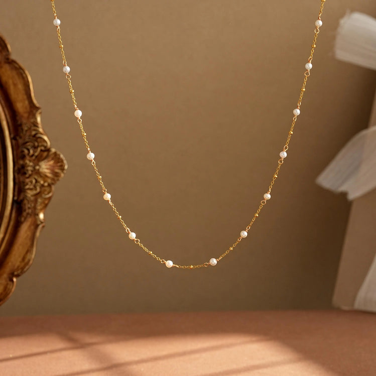  Pearl Sprinkles Necklace - The Jazzy Owl