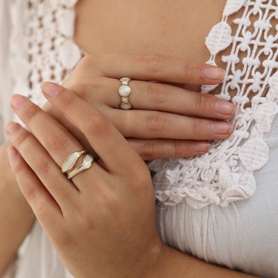 White Aura Ring