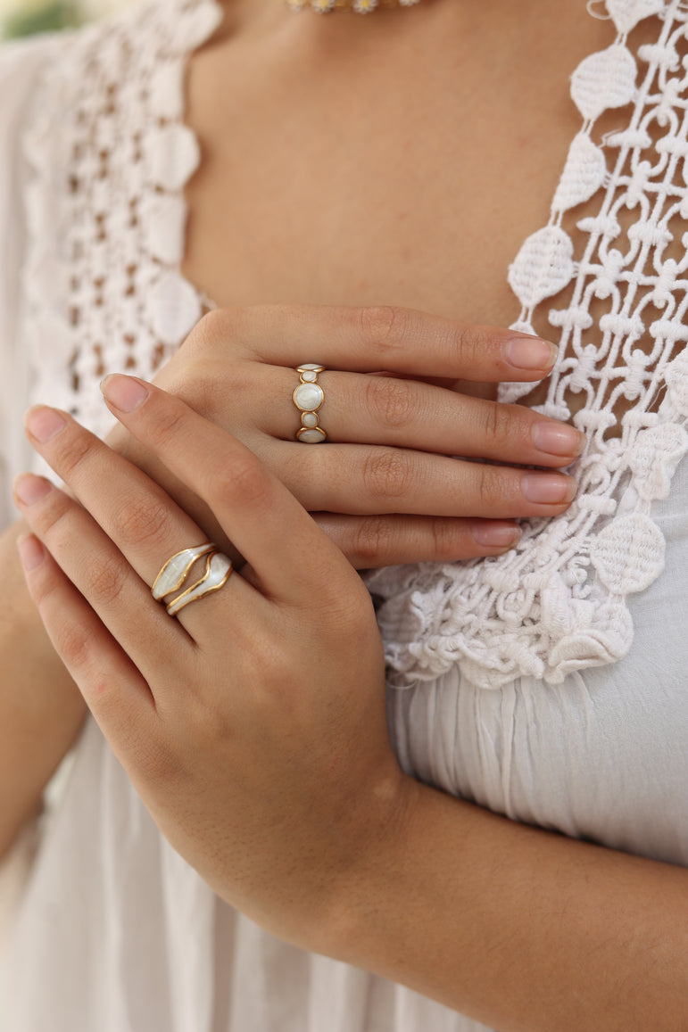 White Aura Ring