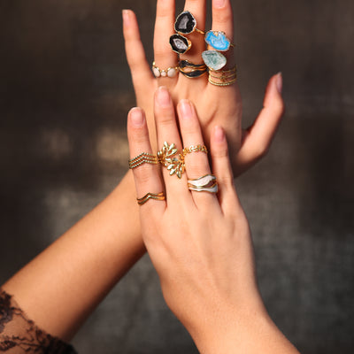 Crown of Leaves Ring