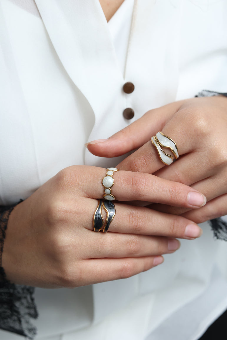 White Aura Ring