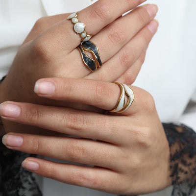 White Aura Ring