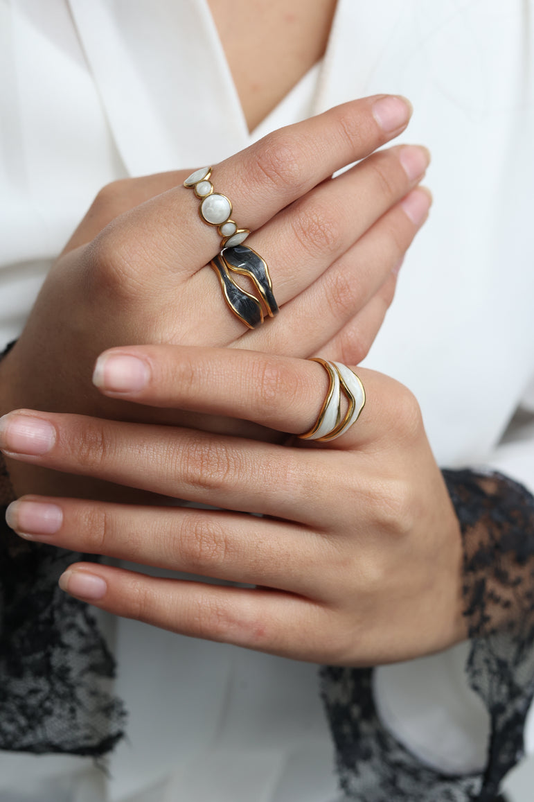 White Aura Ring