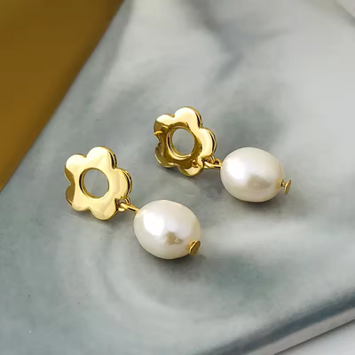 Floret Dew Drop Earrings