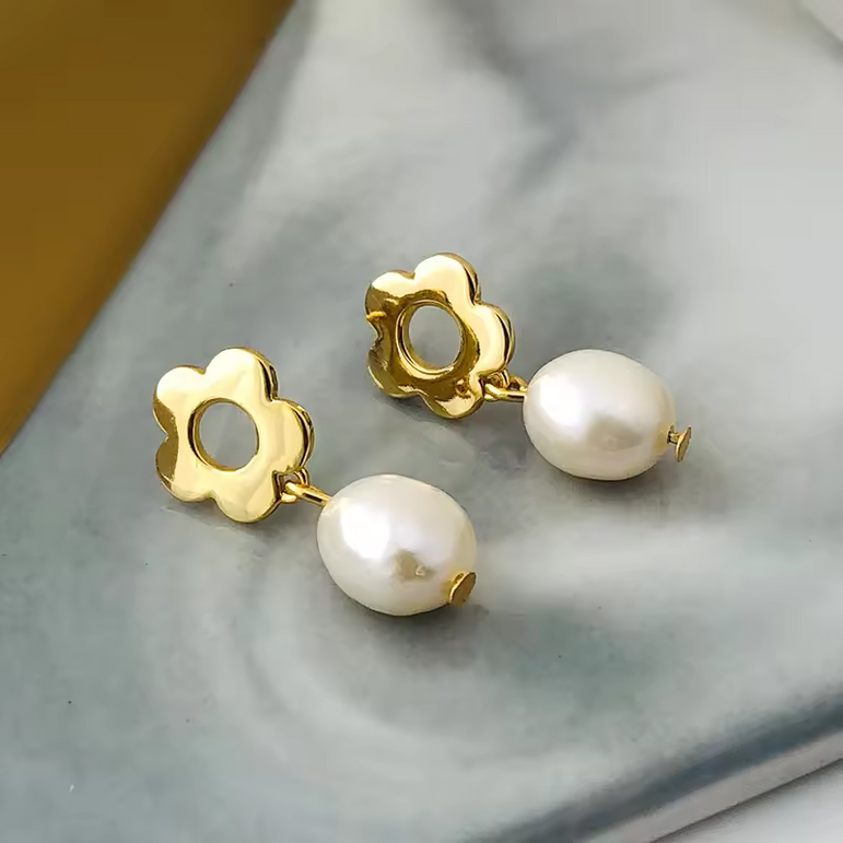 Floret Dew Drop Earrings
