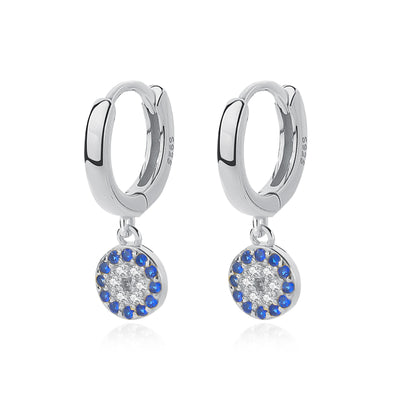 Watchful Sparkles Huggie Earrings