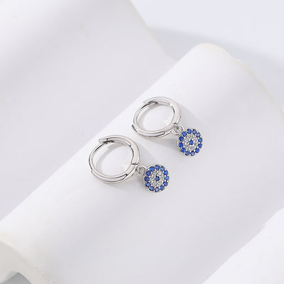 Watchful Sparkles Huggie Earrings