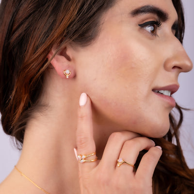 Opal Pop Stud Earrings
