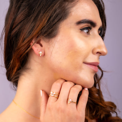Opal Pop Stud Earrings