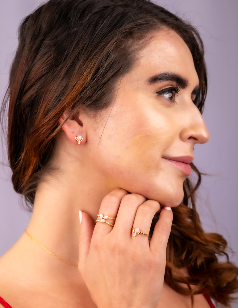 Opal Pop Stud Earrings