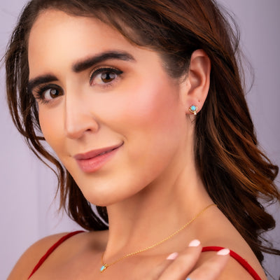 Opal Pop Stud Earrings