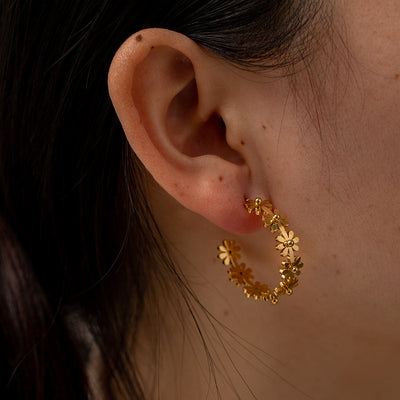 Daisy Daze Hoops Earrings