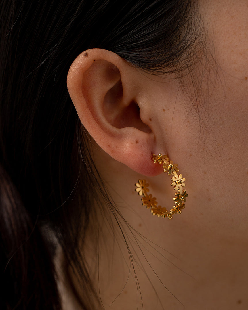 Daisy Daze Hoops Earrings