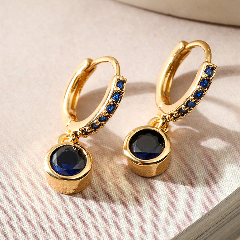 Velvet Twilight Huggie Hoops Earrings