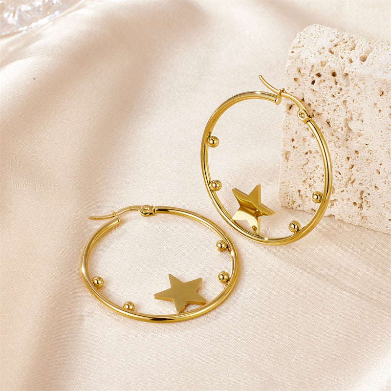 Starry Halo Hoops Earrings