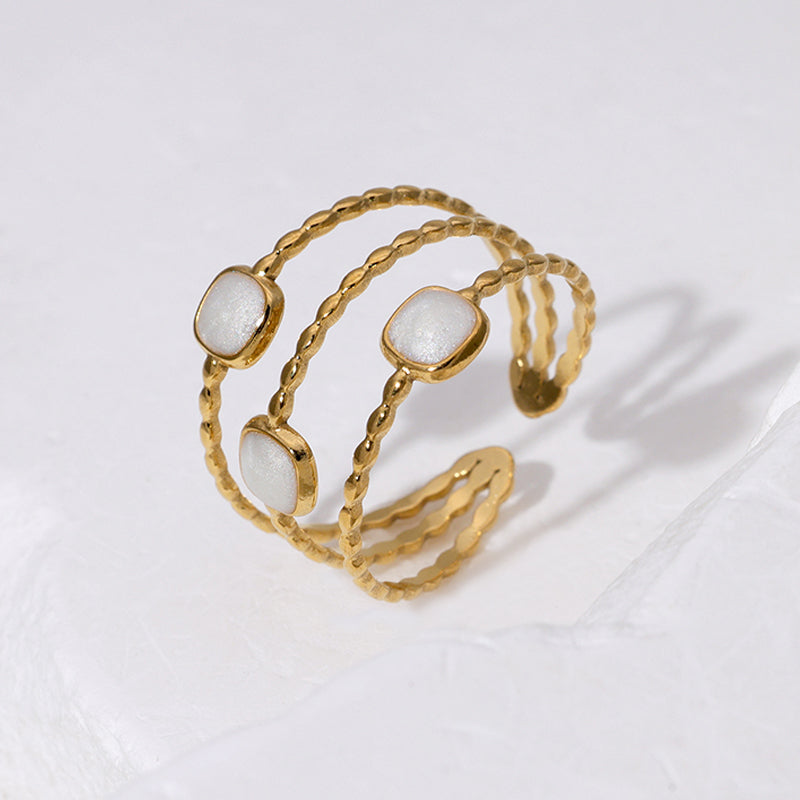 Triple Charm Ring