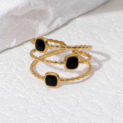 Triple Charm Ring