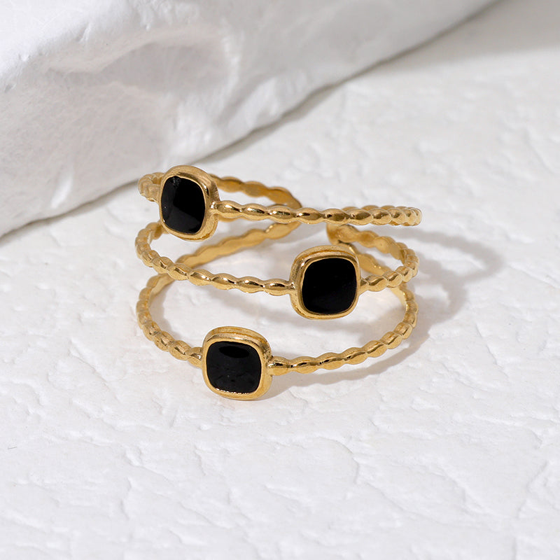 Triple Charm Ring