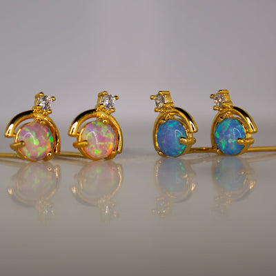 Opal Pop Stud Earrings