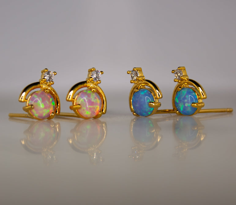 Opal Pop Stud Earrings