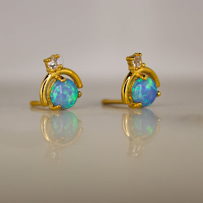 Opal Pop Stud Earrings