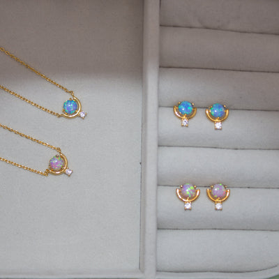 Opal Pop Stud Earrings
