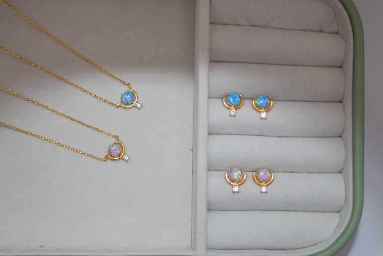 Opal Pop Stud Earrings