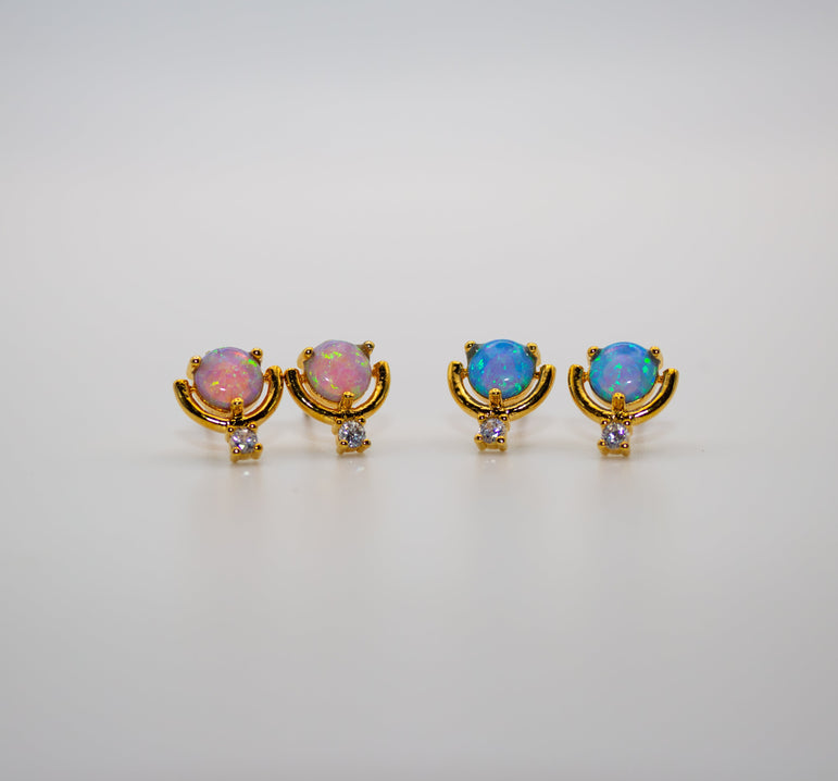 Opal Pop Stud Earrings