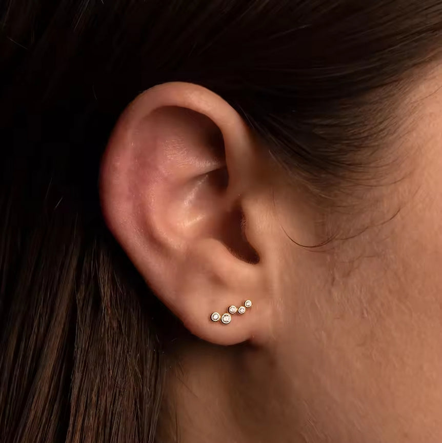 Dainty Dots Stud Earrings