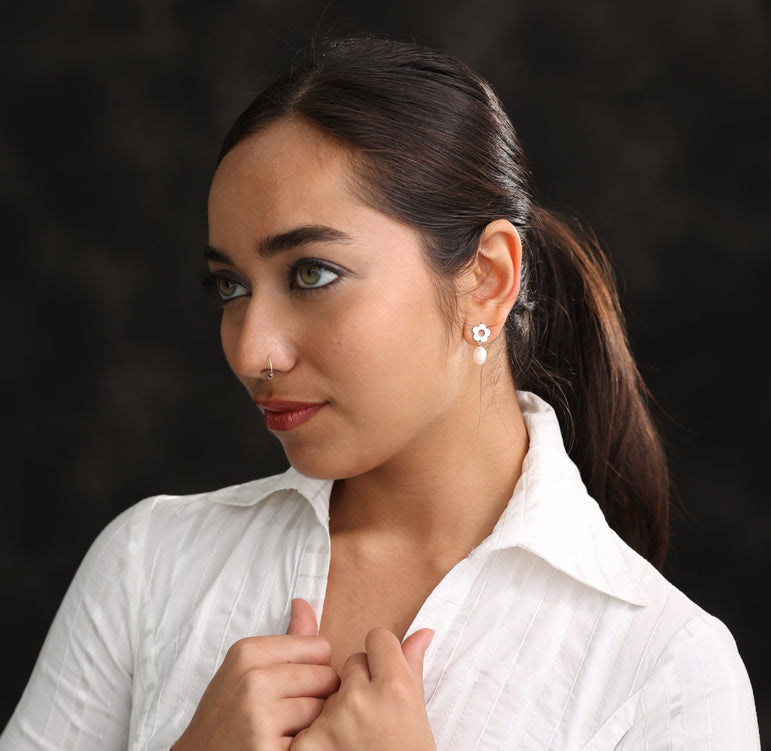 Floret Dew Drop Earrings