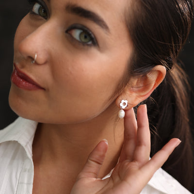 Floret Dew Drop Earrings