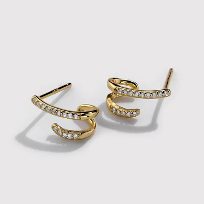 Swirly Whirly Studs Earrings