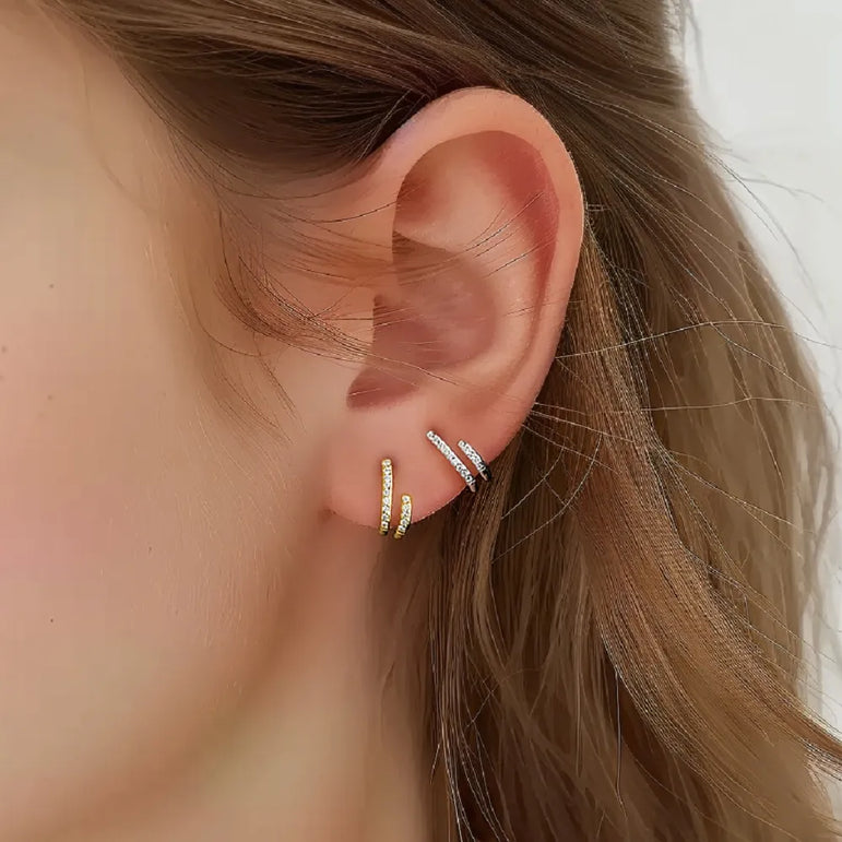 Swirly Whirly Studs Earrings