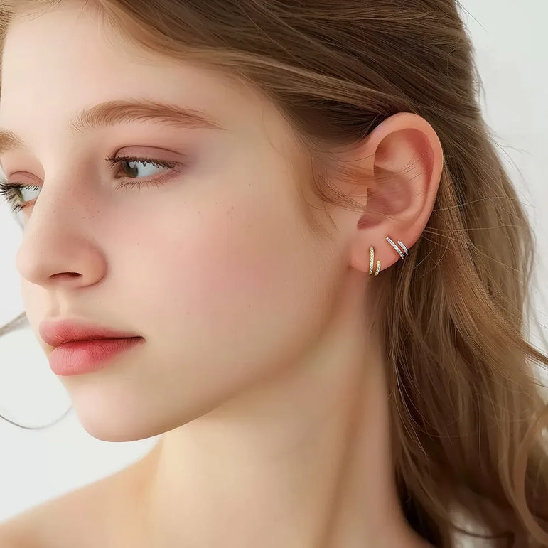 Swirly Whirly Studs Earrings