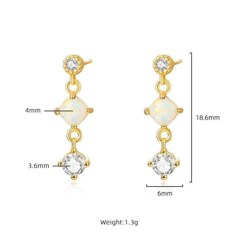 Opalicious Drop Earrings