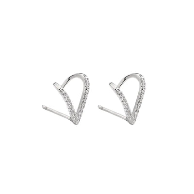 Heartline Spark Stud Earrings