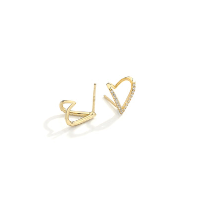 Heartline Spark Stud Earrings