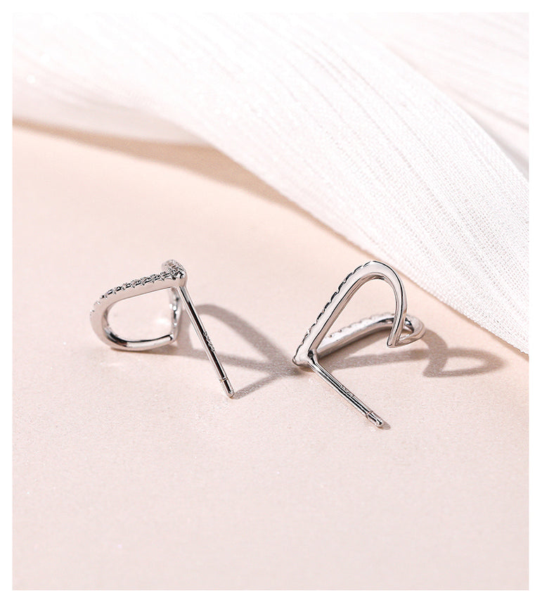 Heartline Spark Stud Earrings