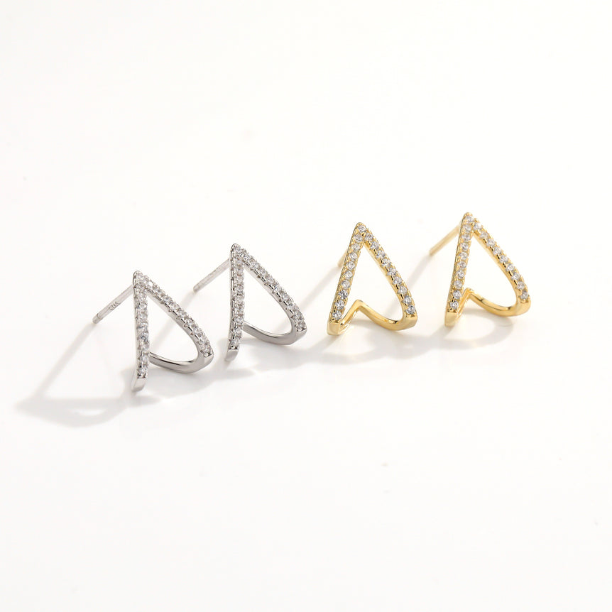 Heartline Spark Stud Earrings