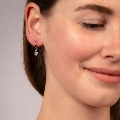 Watchful Sparkles Huggie Earrings