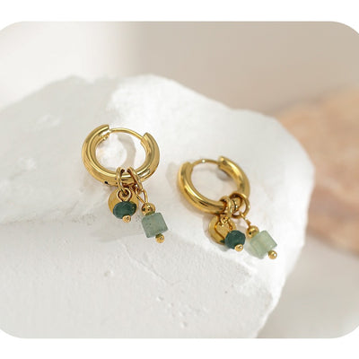 Meadow Drop Hoops Earrings