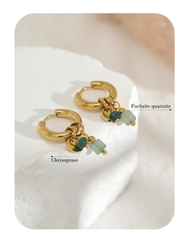 Meadow Drop Hoops Earrings