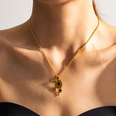 Lollipop Cluster Necklace