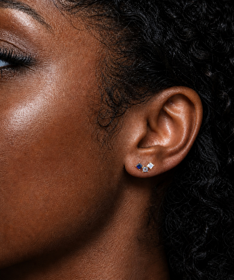 Blue Wink Earrings