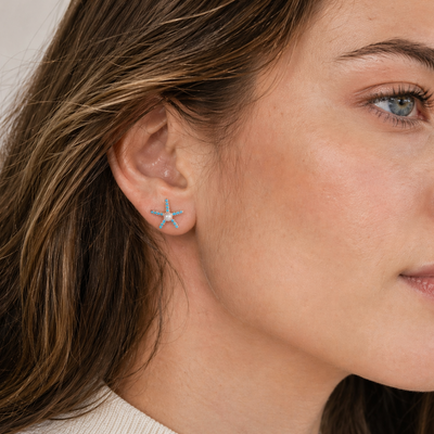  BlueBabe Stud Earrings - The Jazzy Owl