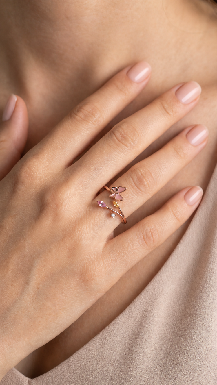 Flutter Affair Ring - The Jazzy Owl