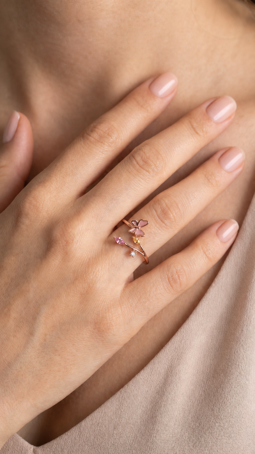  Flutter Affair Ring - The Jazzy Owl
