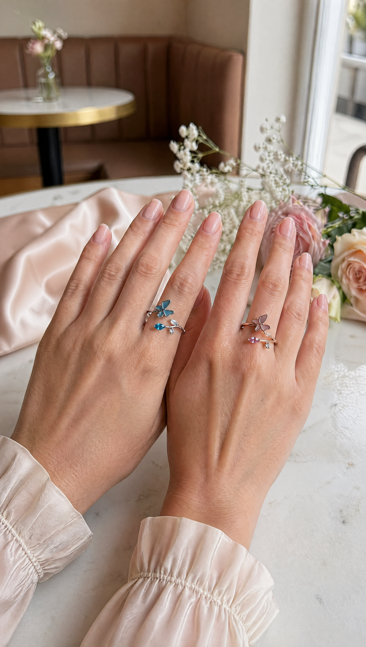  Flutter Affair Ring - The Jazzy Owl