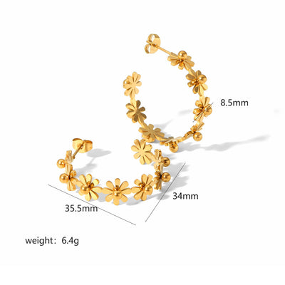 Daisy Daze Hoops Earrings