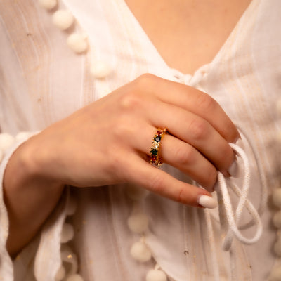 Heartstrings Rainbow Ring